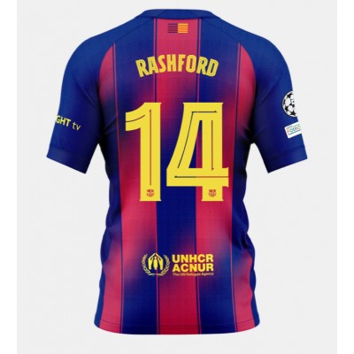 Fotballdrakt Herre Barcelona Marcus Rashford #14 Hjemmedrakt 2025-26 Kortermet Fotballdrakt Herre Barcelona Marcus Rashford #14 Hjemmedrakt 2025-26 Kortermet